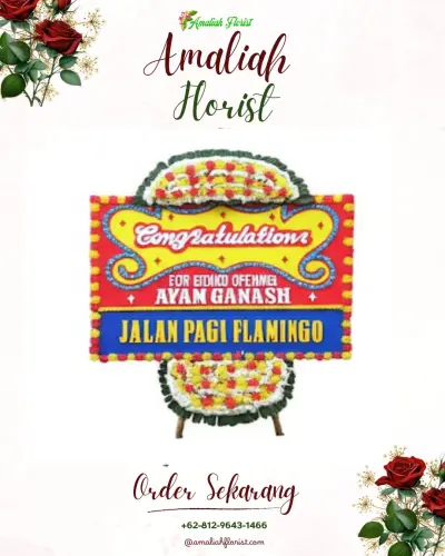 Bunga Papan Congratulation di Sungai Pinang Luar